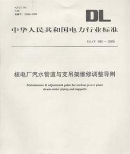 核電廠汽水管道與支吊架維修調整導則 核電廠汽水管道與支吊架維修調整導則