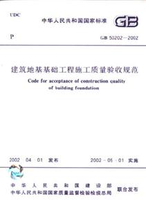 建筑地基基礎工程施工質量驗收規范GB502022002